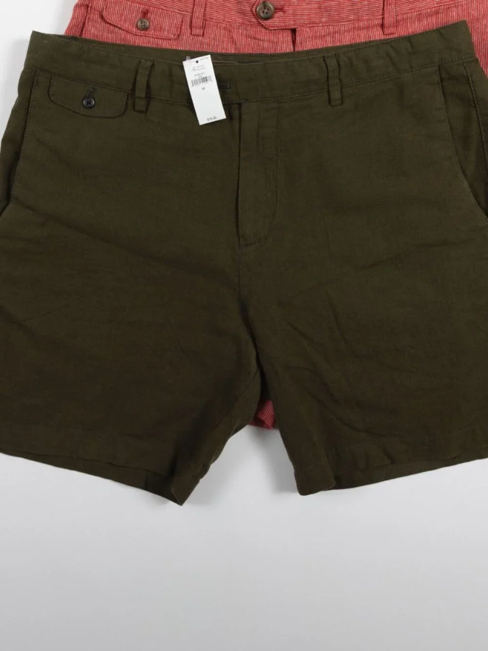 NWT LOT 4 Banana Republic Men's Size 33 Linen-Blend Slim Fit Shorts 7